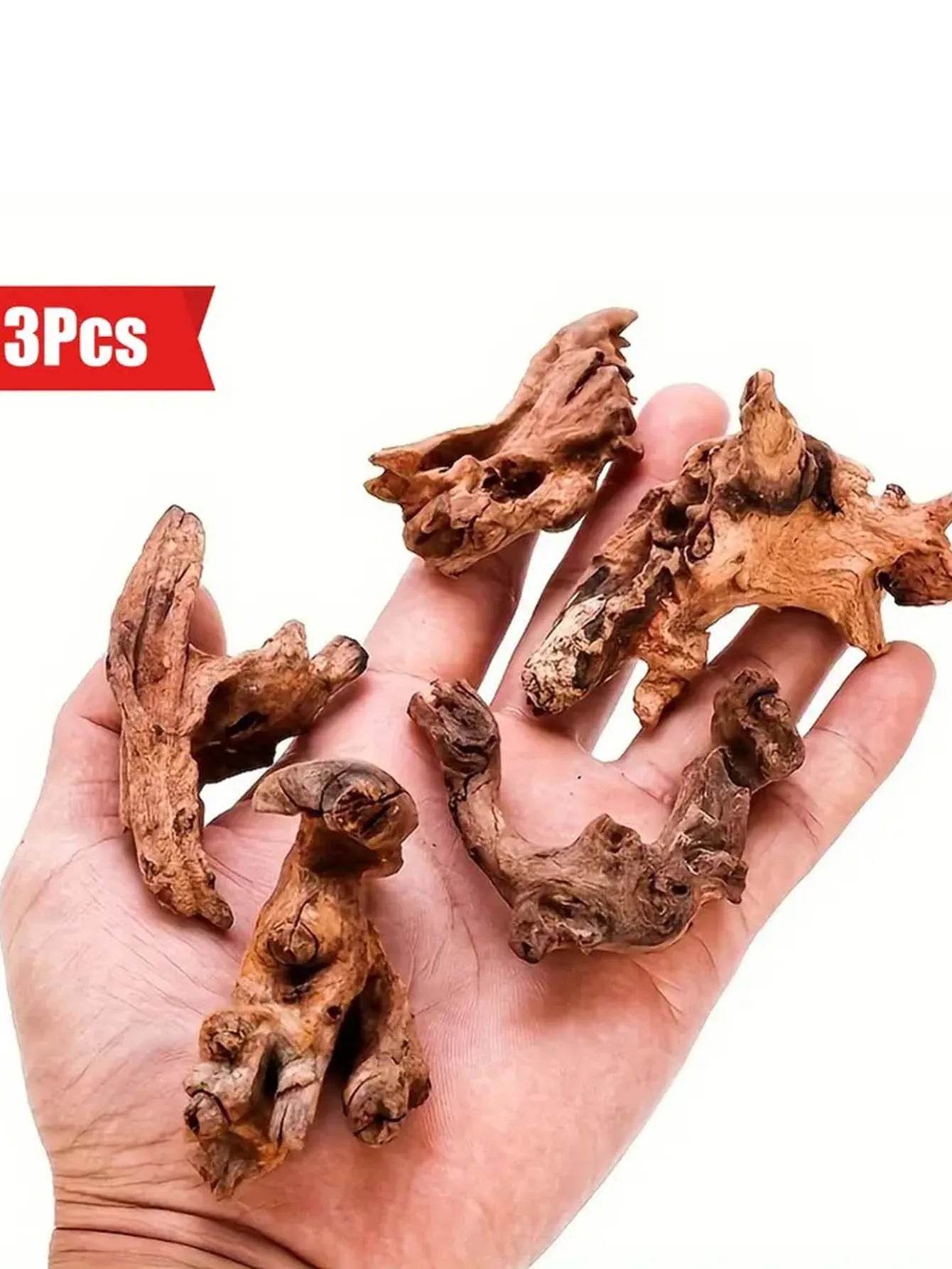 5-10CM Small Natural Tree Trunk Aquarium Decoration Ornament - Estalios