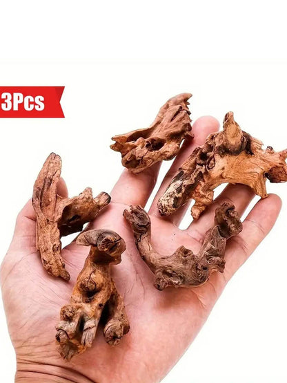 5-10CM Small Natural Tree Trunk Aquarium Decoration Ornament - Estalios
