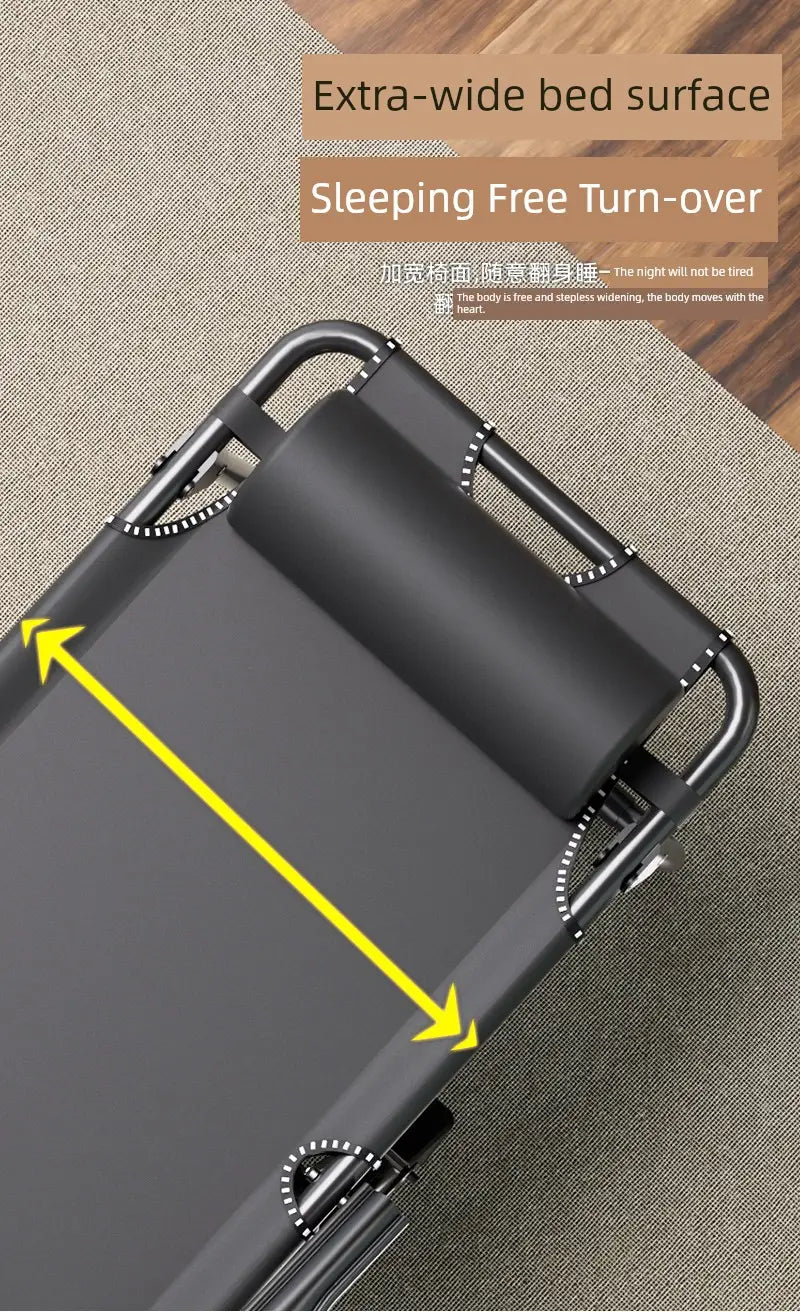Cama plegable portátil para la siesta en casa, la oficina y el campamento