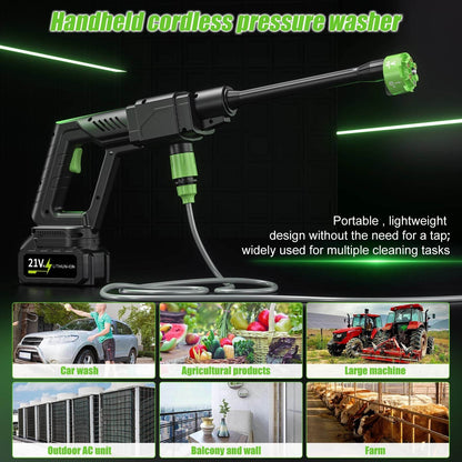 Brushless High Pressure Car Washer Gun 6 IN 1 Cordless Spray - Estalios