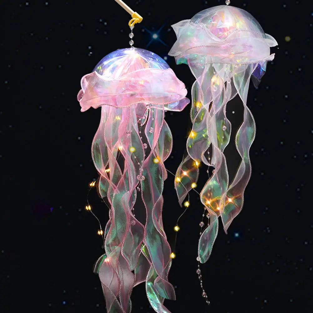 Enchanting Jellyfish Lantern - LED Night Light for a Dreamy Atmosphere Perfect for Home Decor and Photo Props