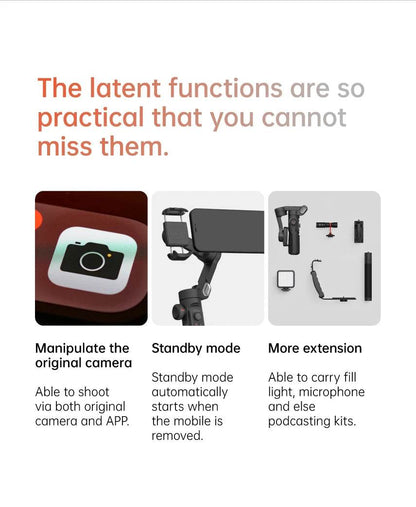 AOCHUAN Smart XE 3-Axis Handheld Gimbal for Stable Vlogging - Estalios