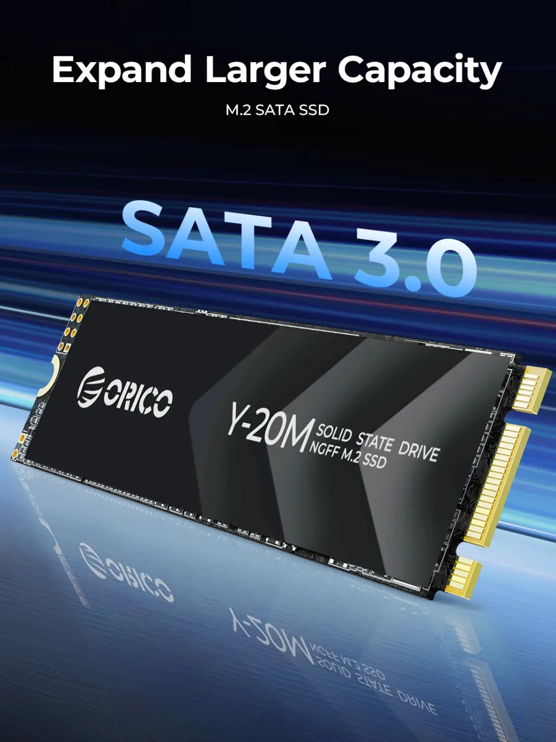 ORICO Y20M M.2 SATA SSD 1 TB 2 TB 4 TB für schnelles Speicher-Upgrade