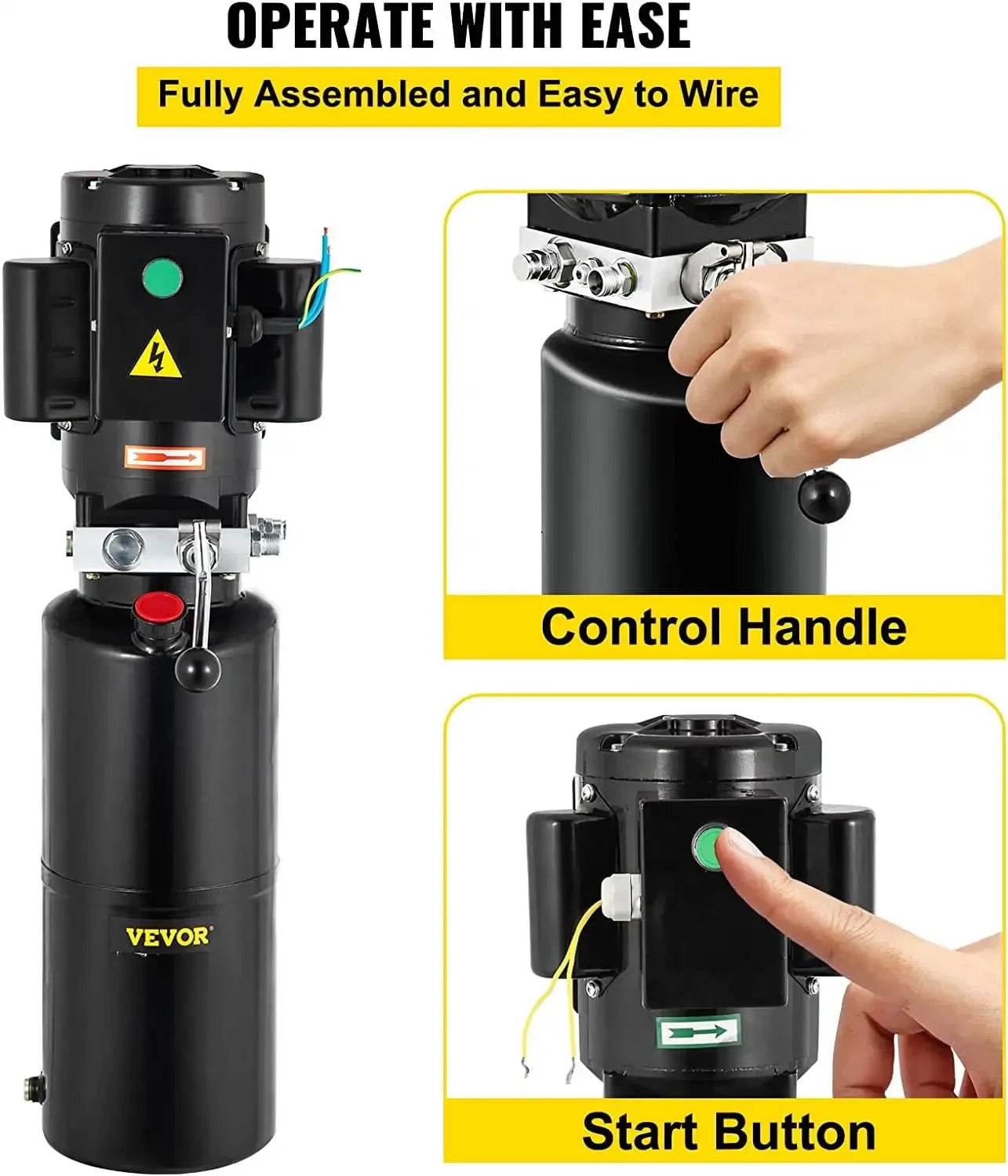 110V 2.64 Gallon Hydraulic Power Unit For Auto Lift Repair - Estalios