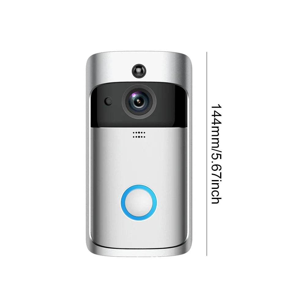 WiFi Video Doorbell 2 Way Audio Security Home Door Bell 720P Night Vision with Noise Cancelling Microphone Smart Human Detection - Estalios