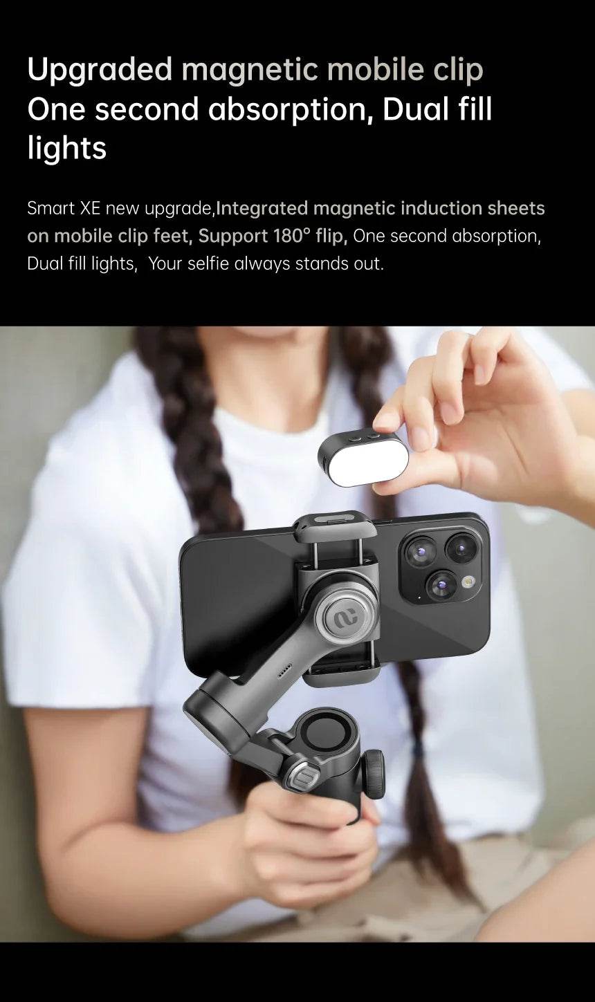 AOCHUAN Smart XE 3-Axis Handheld Gimbal for Stable Vlogging - Estalios