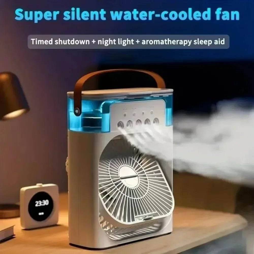 Summer Cooling Fan Desktop Humidifier Portable Spray Chiller - Estalios