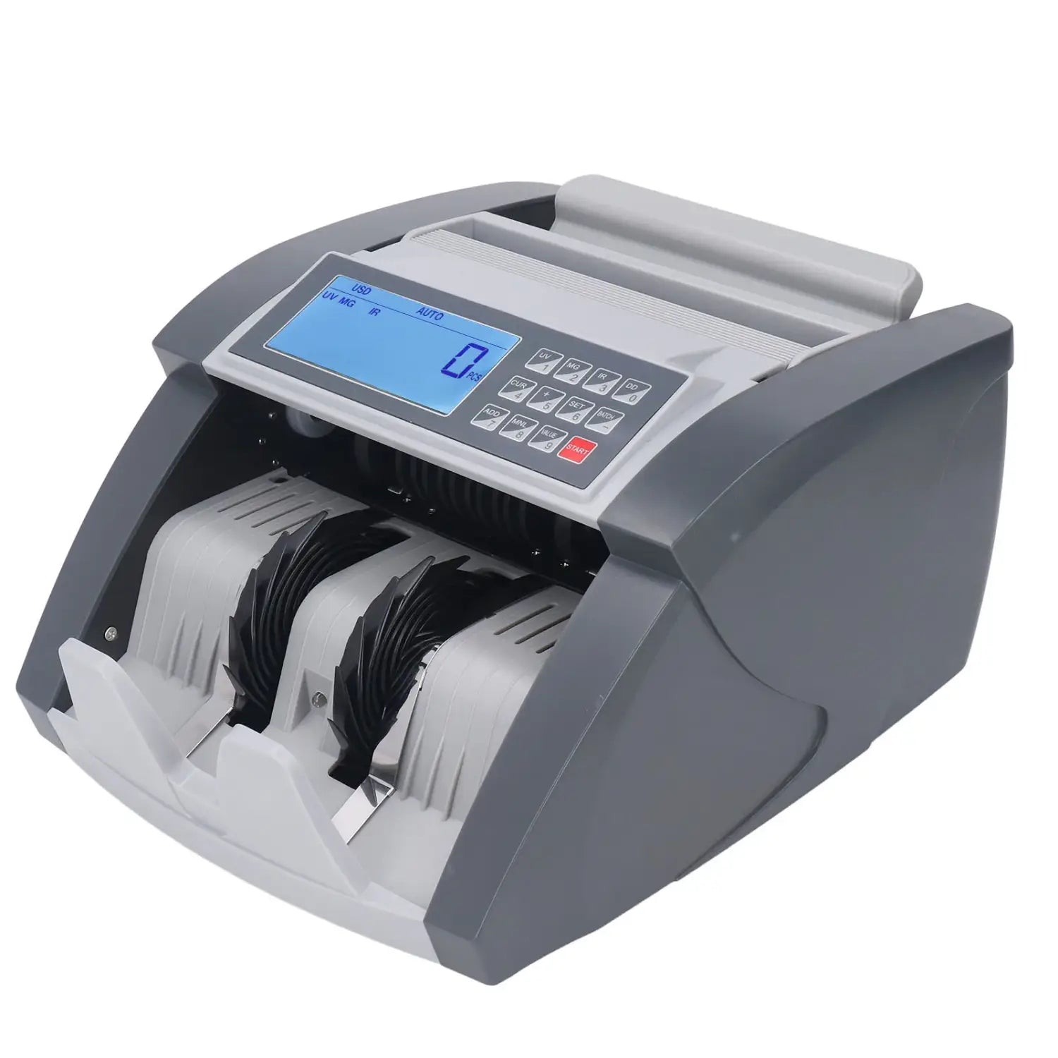 Geldschein-Fälschungsdetektor, Geldzählmaschine mit LCD-Display