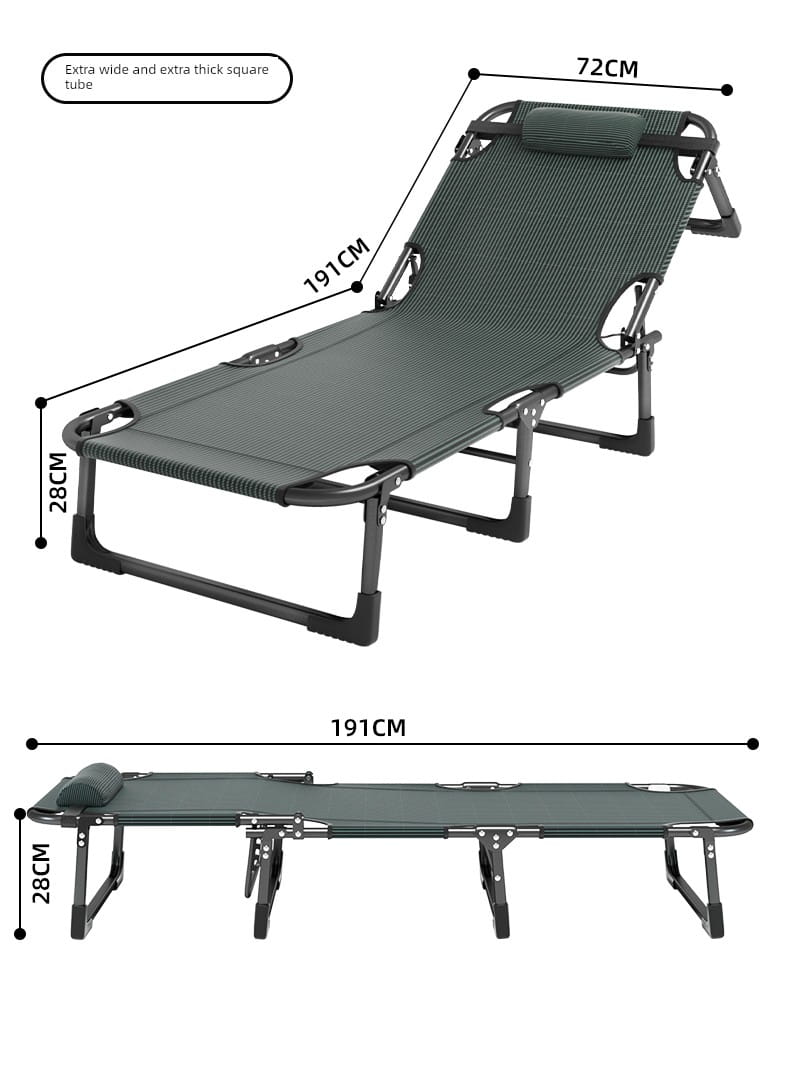 Jie’an Xi Lunch Break Folding Bed Single Bed Adult Office Station Siesta Appliance Recliner Simple Bed Camp Bed