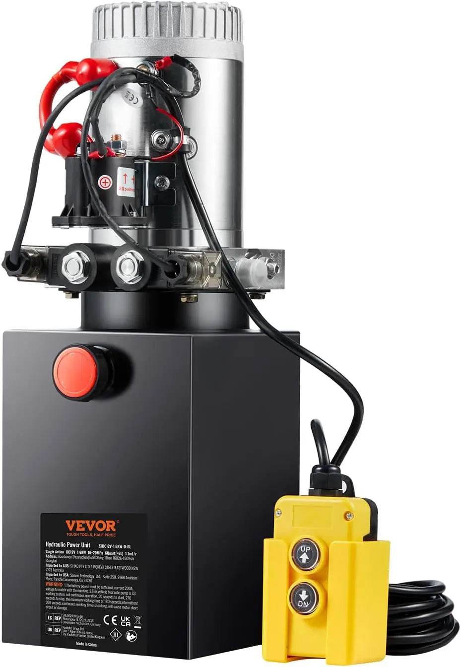 6 Quart Double Acting Hydraulic Pump for Dump Trailers - Estalios