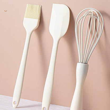 Silicone Baking Set with Spatula, Whisk, and Brush - Estalios