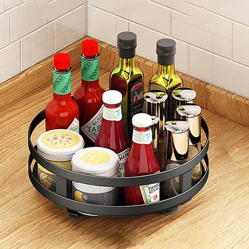 360 Rotation Spice Rack Multi-Layer Kitchen Organizer Tray - Estalios
