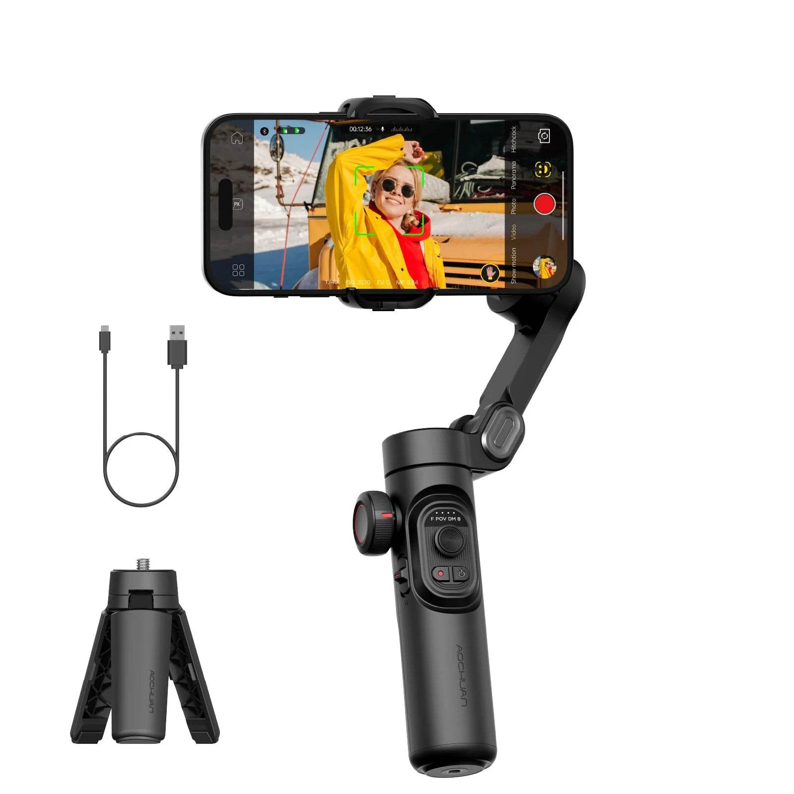 AOCHUAN Smart XE 3-Axis Handheld Gimbal for Stable Vlogging - Estalios