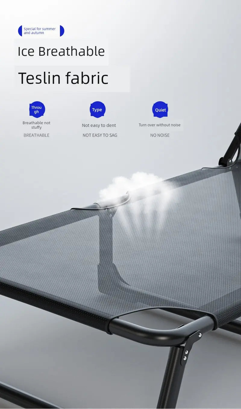 Comfortable Folding Bed with Adjustable Backrest for Adults During Office Lunch Breaks