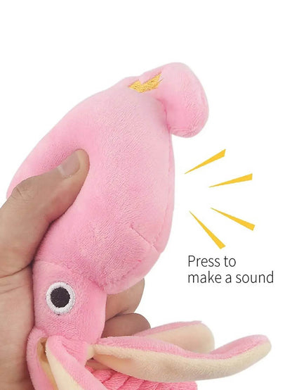 Bite-Resistant Plush Octopus Dog Toy for Fun Playtime - Estalios