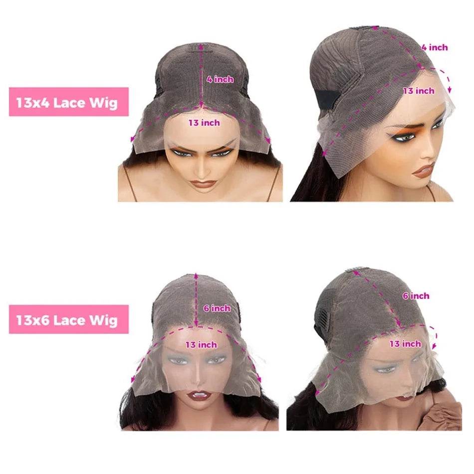13x6 Body Wave Lace Front Wigs Human Hair 200% Density - Estalios