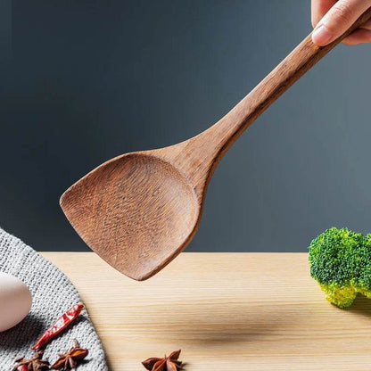 Kitchen Utensils Set Non-Stick Wooden Handle Cooking Tools - Estalios