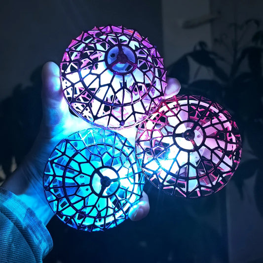 Luminous Spinning Flyball Night Light Return UFO Toy