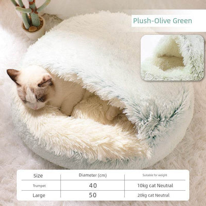 Cozy Cat Heattech Nest Dog Bed for Winter Sleep Comfort - Estalios