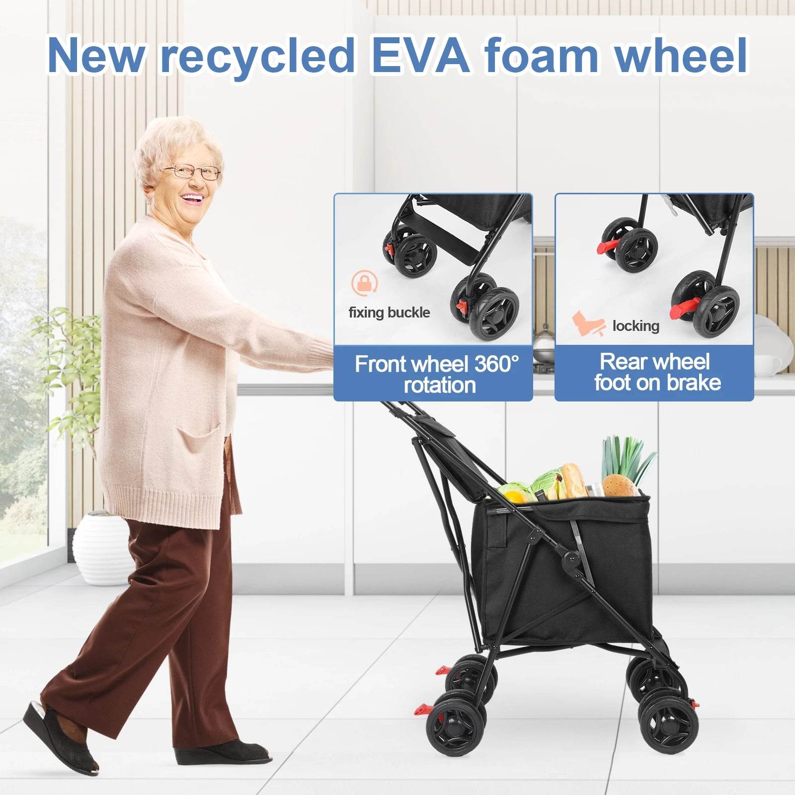 Durable Lightweight Multifunctional Cart for Market and Picnic - Estalios