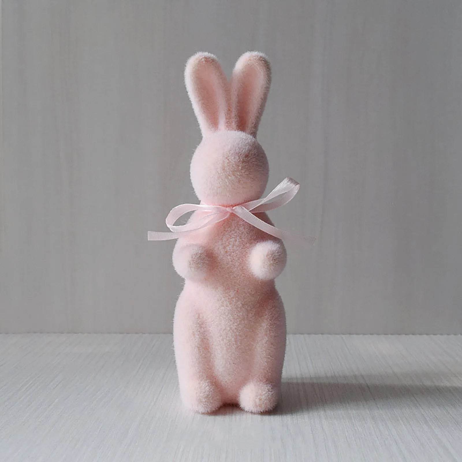 Easter Bunny Figurines With Bowtie - Estalios