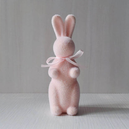 Easter Bunny Figurines With Bowtie - Estalios