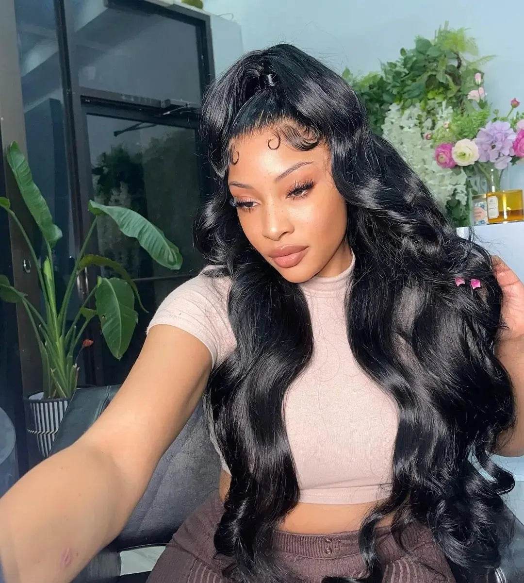 13x6 Body Wave Lace Front Wigs Human Hair 200% Density - Estalios