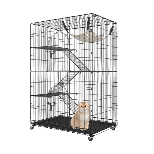 4 Tier Large Cat Playpen for Indoor Exercise and Play - Estalios