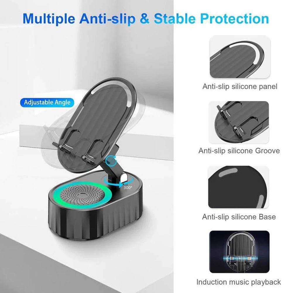5 in 1 Bluetooth-compatible Audios Power Banks Speaker Stand - Estalios