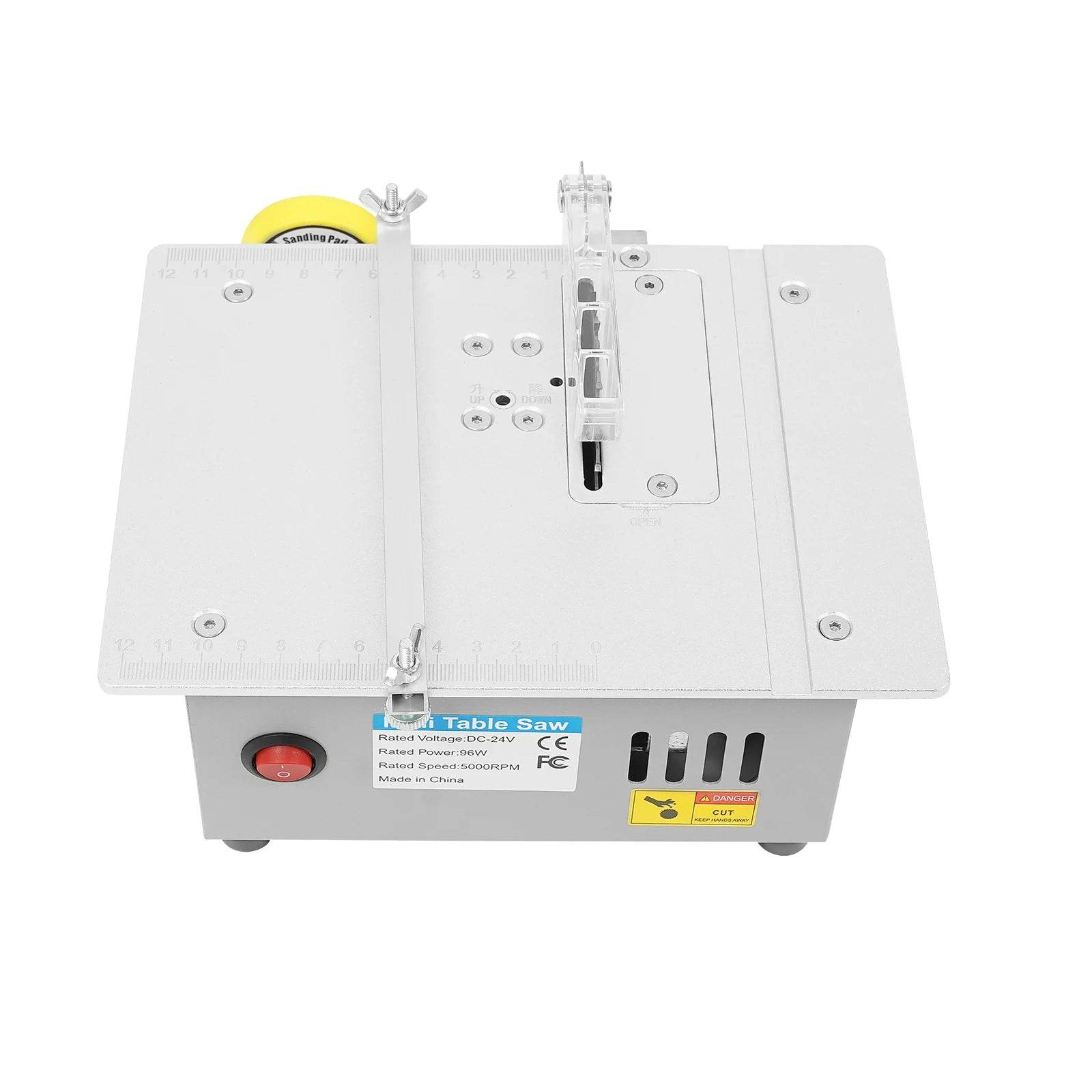 240W Mini Table Saw Adjustable for DIY Modeling Projects - Estalios