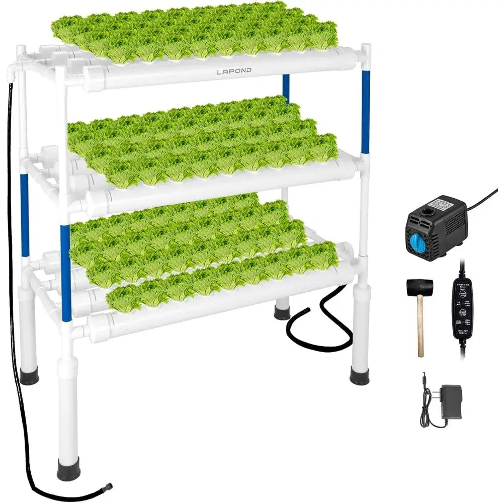 Hydroponic Planting System with 108 Sites and Timers for Home Vegetable Gardening
