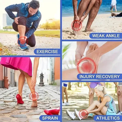 1 Pair Fitness Sports Ankle Brace Adjustable Compression Support - Estalios