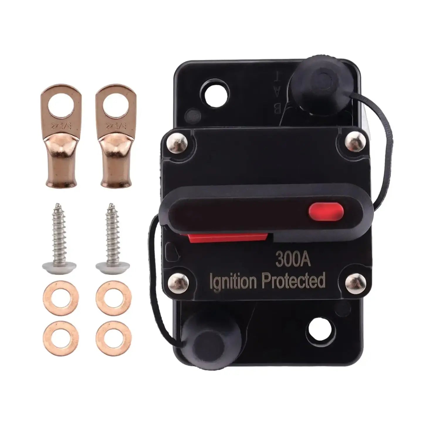 Marine Circuit Breaker Ignition protected with Manual Reset ,Waterproof, 12V-48V DC for RV Trolling Car Audio Truck Boat