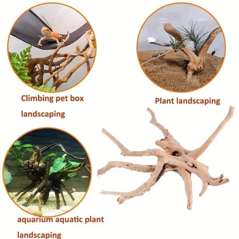 1/3pcs Spider Wood Driftwood Aquarium Decorations for Fish - Estalios