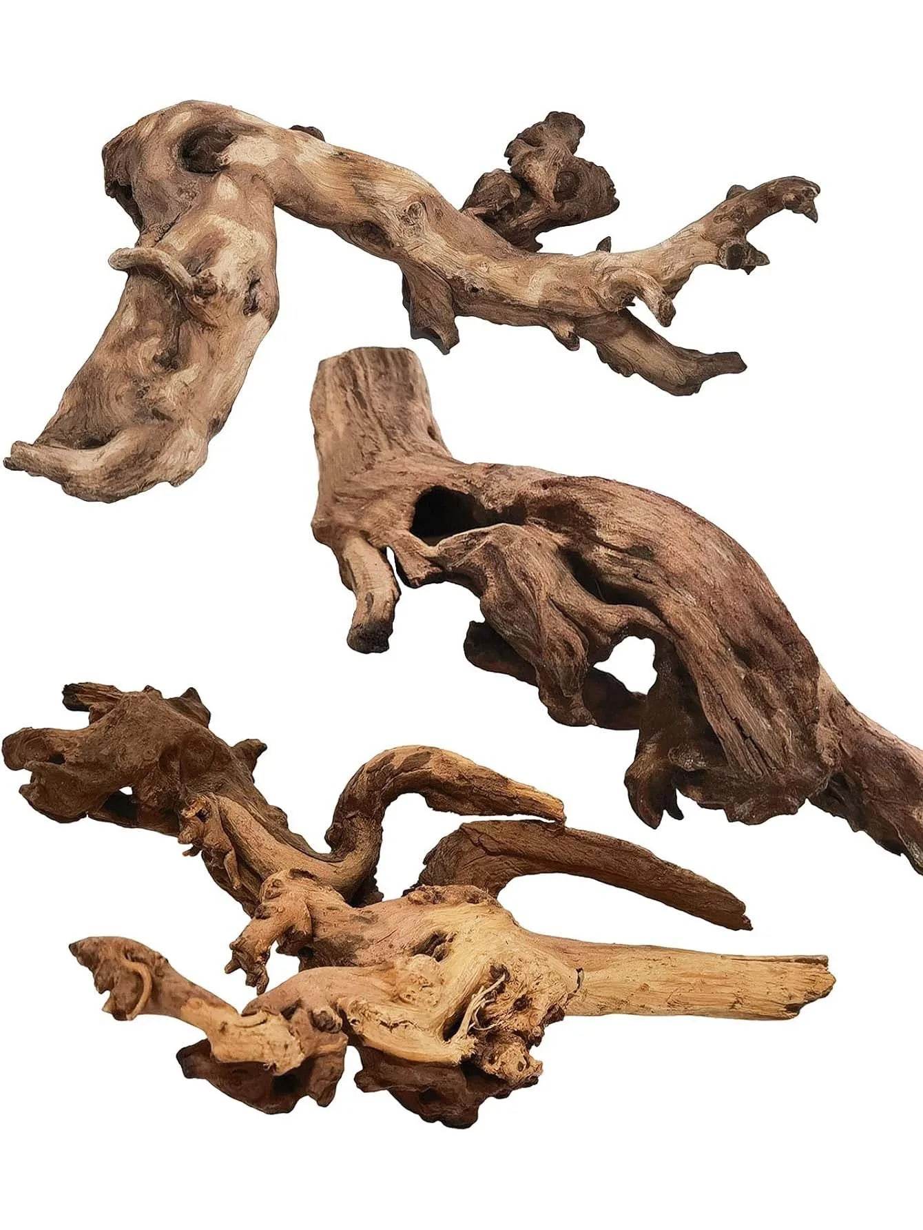 5-10CM Small Natural Tree Trunk Aquarium Decoration Ornament - Estalios