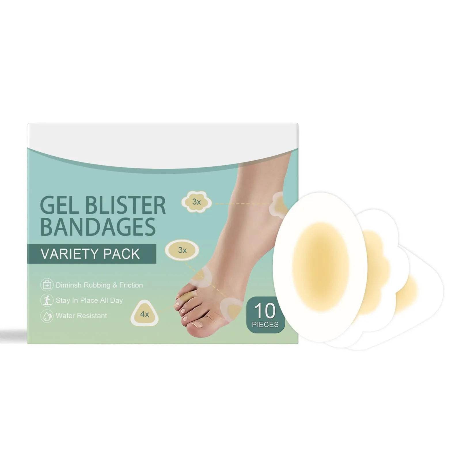 10pcs High Heels Gel Blister Bandages for Foot Protection - Estalios