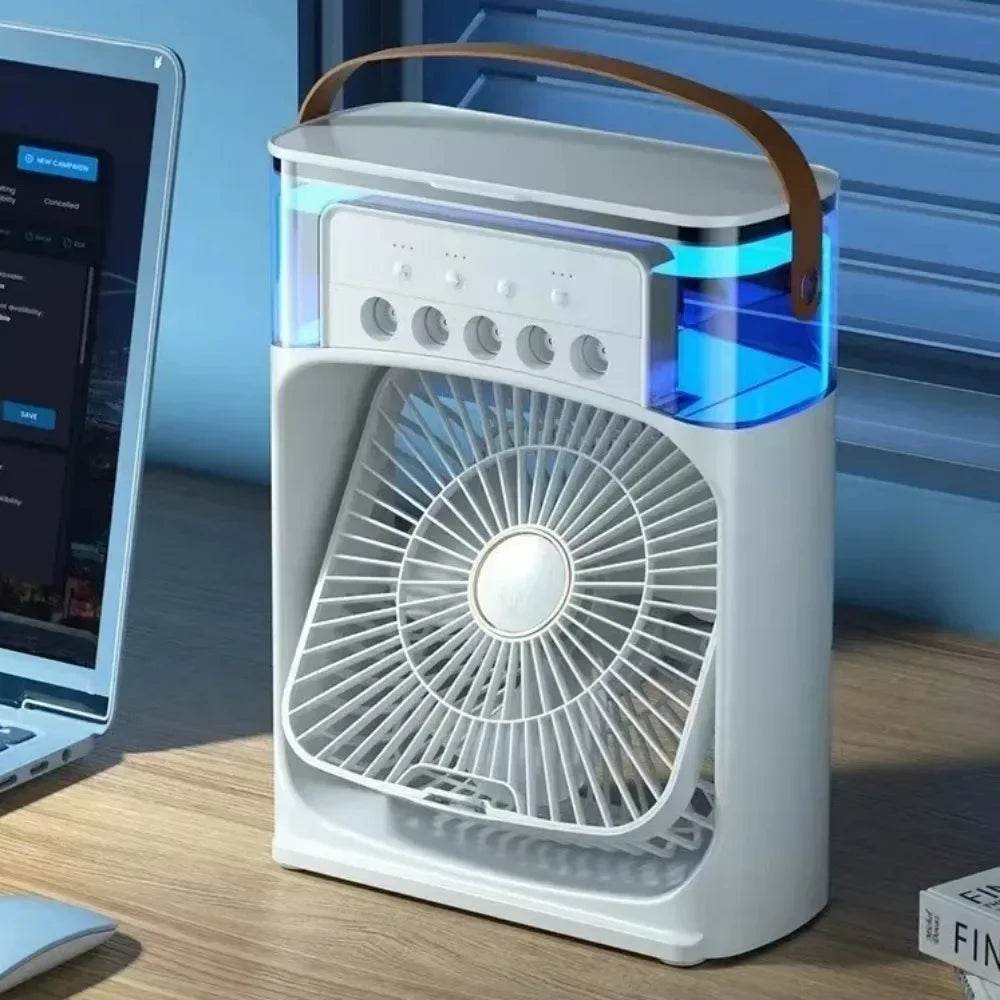 Summer Cooling Fan Desktop Humidifier Portable Spray Chiller - Estalios