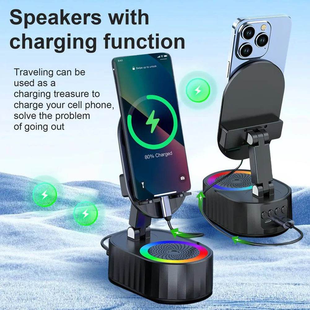 5 in 1 Bluetooth-compatible Audios Power Banks Speaker Stand - Estalios