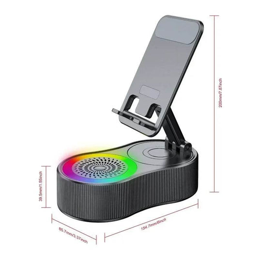 360° Rotatable Adjustable Phone Holder Wireless Speaker - Estalios