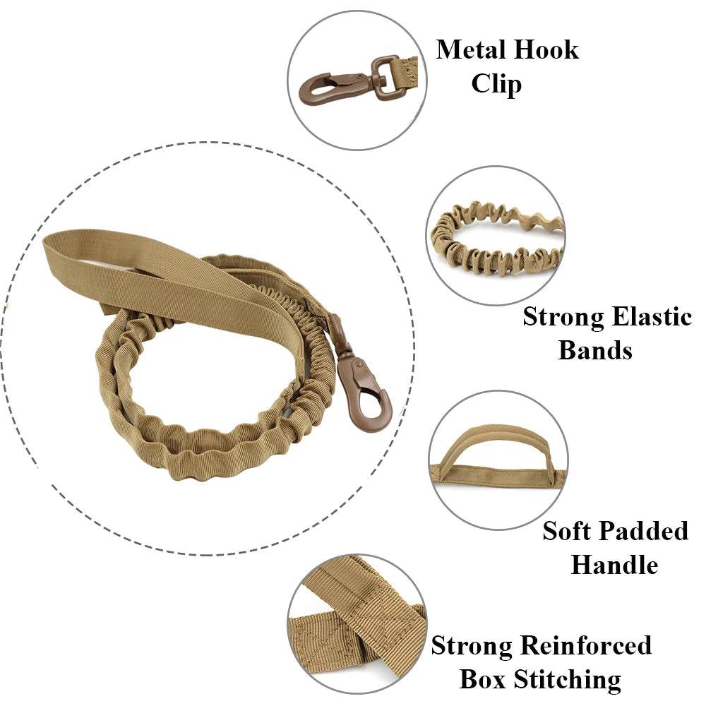 Tactical Puppy Harness Leash For Small Dogs Adjustable - Estalios