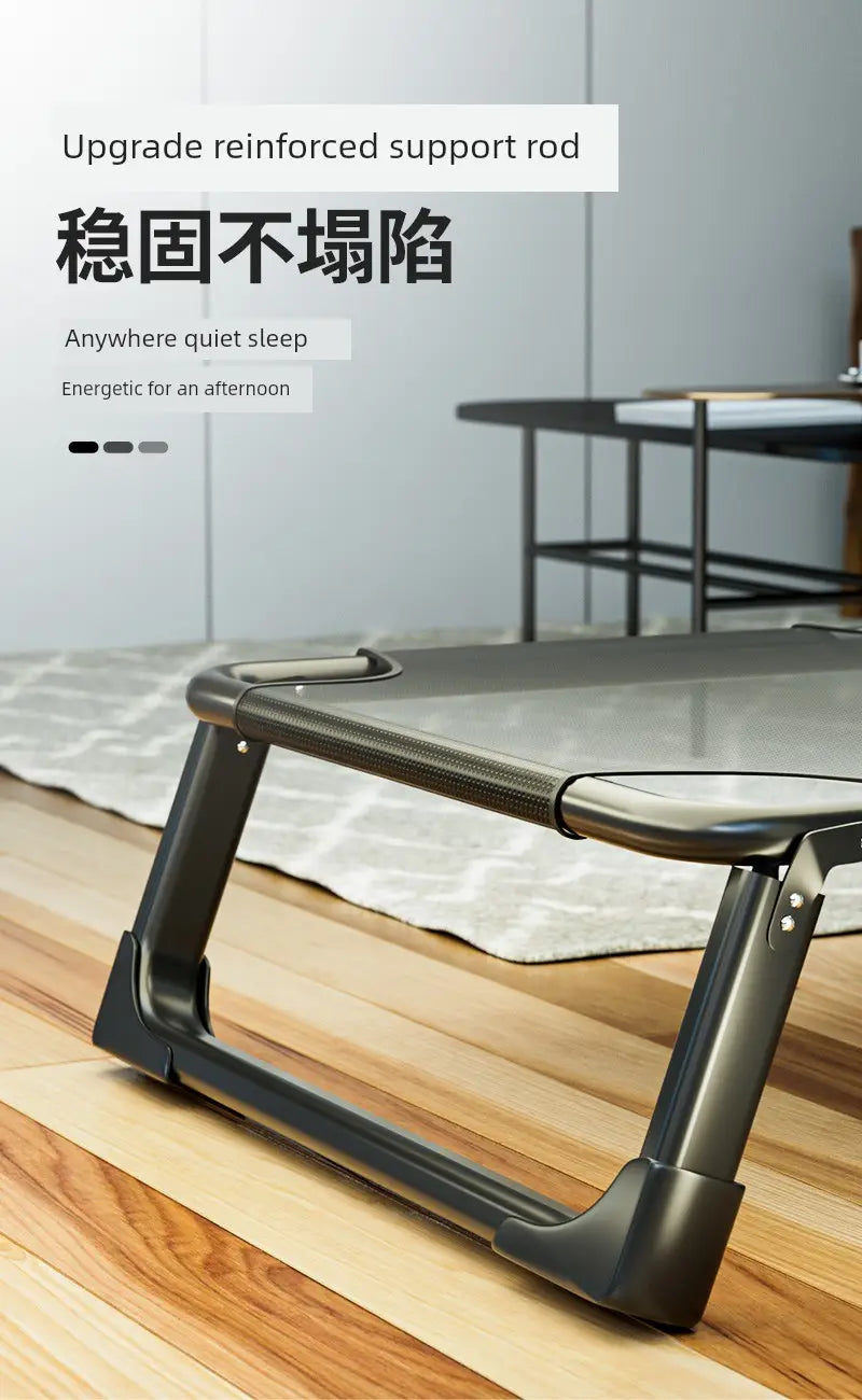 Comfortable Folding Bed with Adjustable Backrest for Adults During Office Lunch Breaks