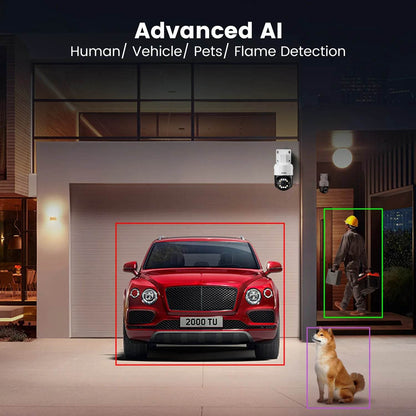 ZOSI 8MP PTZ PoE CCTV Security Camera System AI Face Person Vehicle Detect 4K 8CH Expand 16CH NVR Video Surveillance IP Cam - Estalios