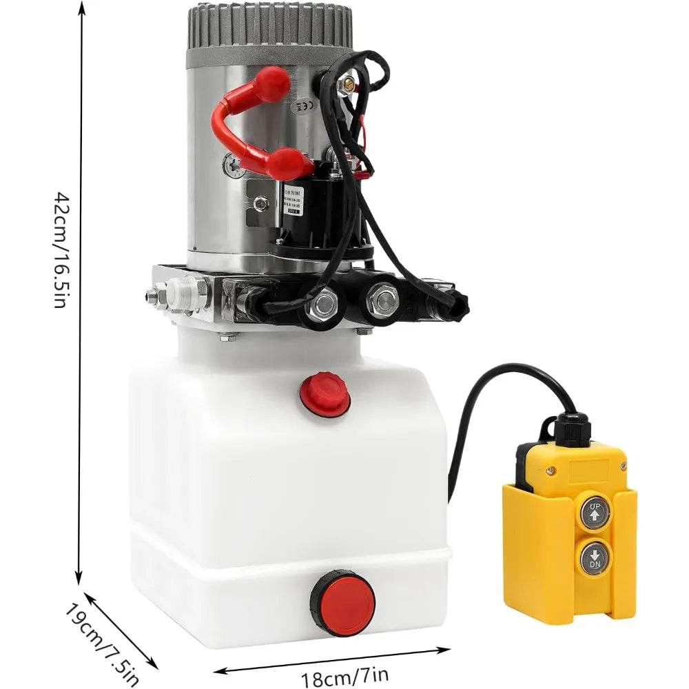 4-Quart Hydraulic Pump for Dump Trailer and Car Lifting - Estalios
