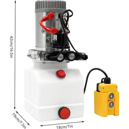 4-Quart Hydraulic Pump for Dump Trailer and Car Lifting - Estalios