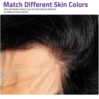 360 Transparent 13x6 Lace Front Human Hair Wig For Women - Estalios