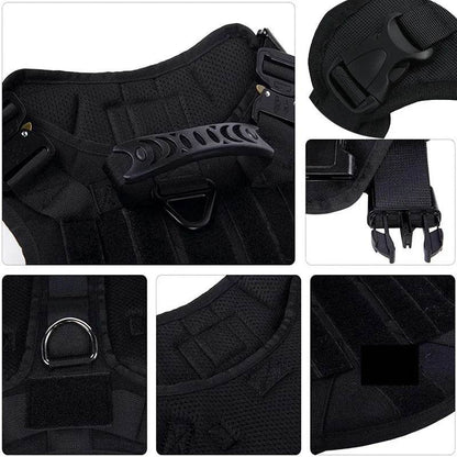 Tactical Military Dog Vest Harness and Leash Set for All Breeds - Estalios