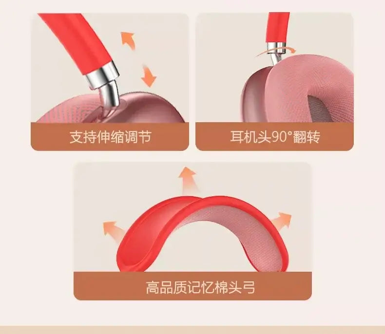 P9Promax Headset Wireless Bluetooth Stereo Headset Lead Cotton Type-C Charging Factory Direct
