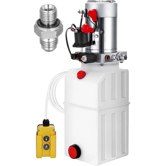 6 Quart Hydraulic Power Unit Pump for Dump Trailer 12V DC