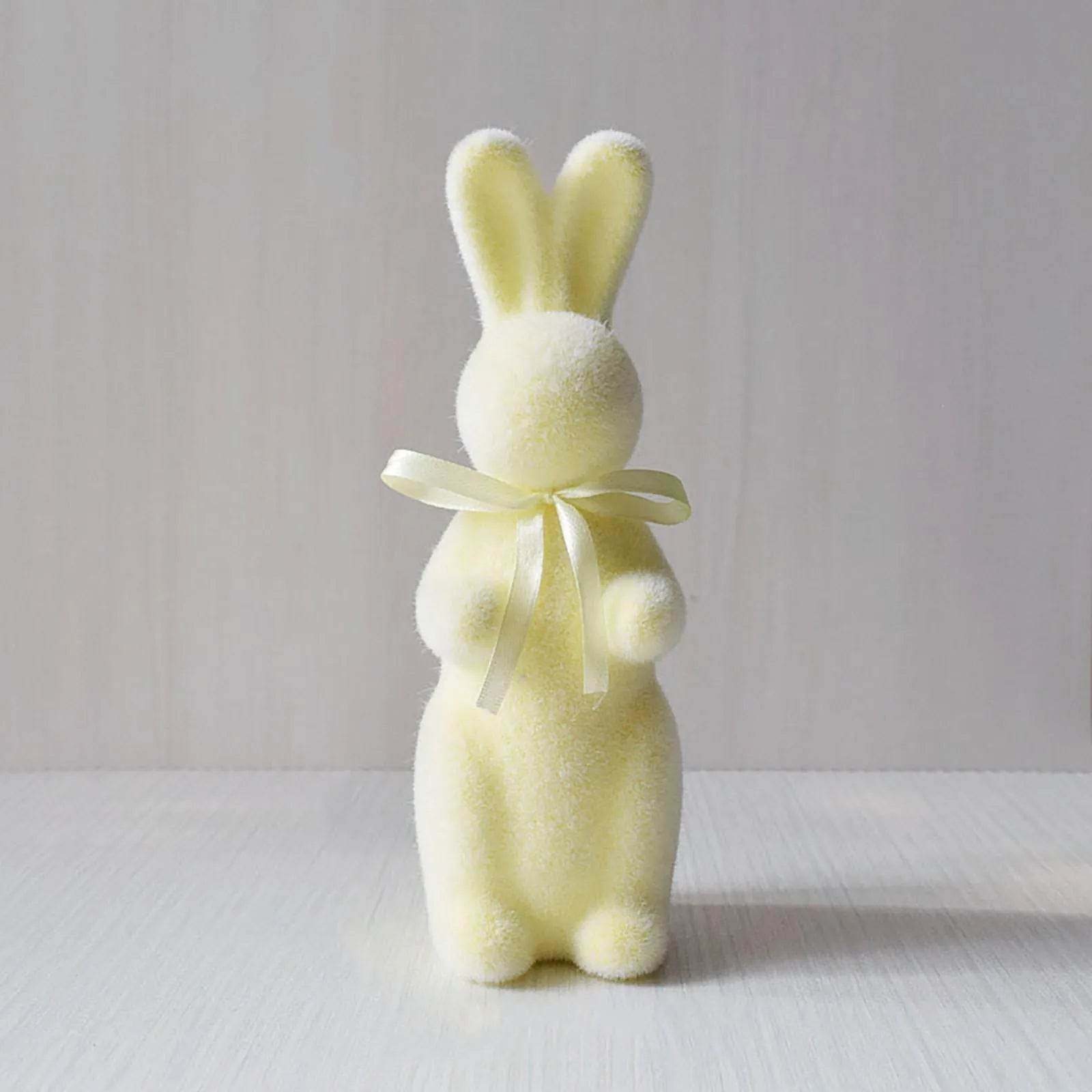 Easter Bunny Figurines With Bowtie - Estalios