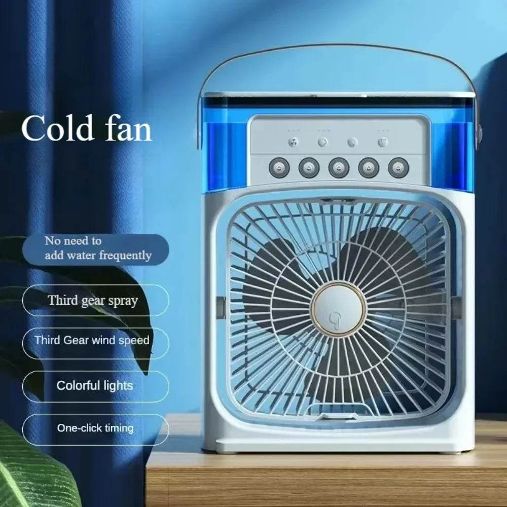Summer Cooling Fan Desktop Humidifier Portable Spray Chiller - Estalios